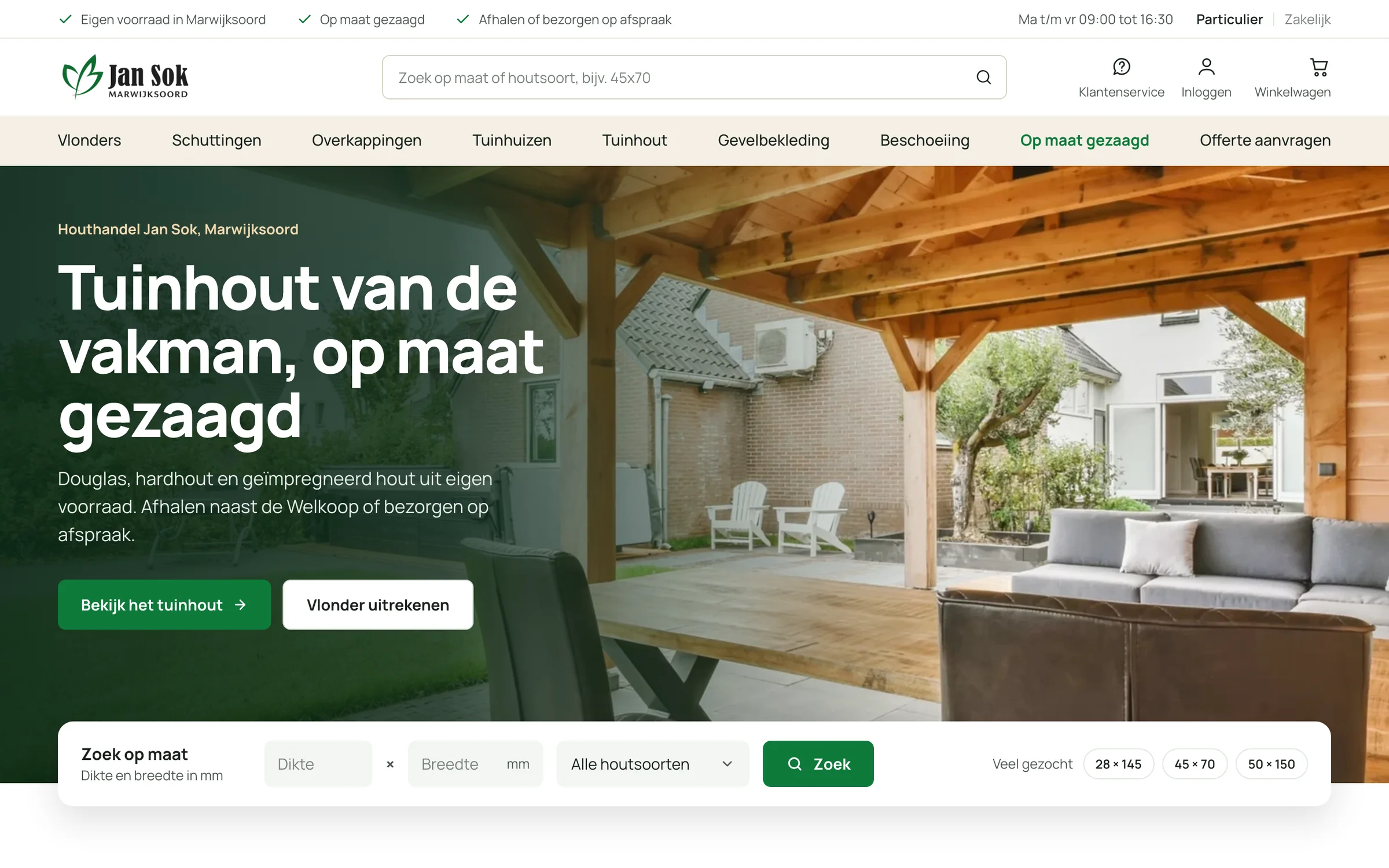Startpagina van Jan Sok